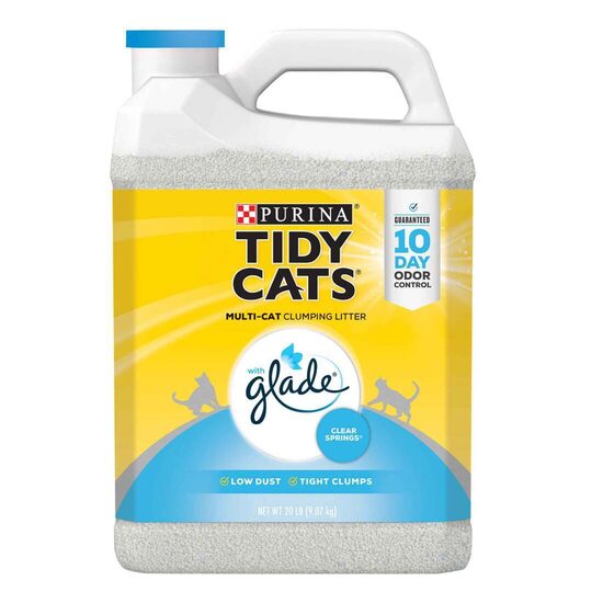 Purina Tidy Cats - Litière Agglomérante pour Chats - Multi-Chats avec Glade Clear Springs - 9,07 kg